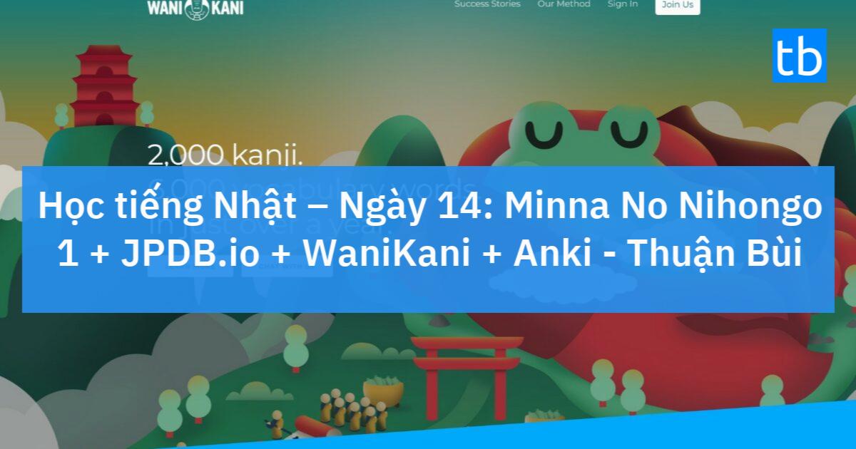 Từ vựng nhật bản wanikani