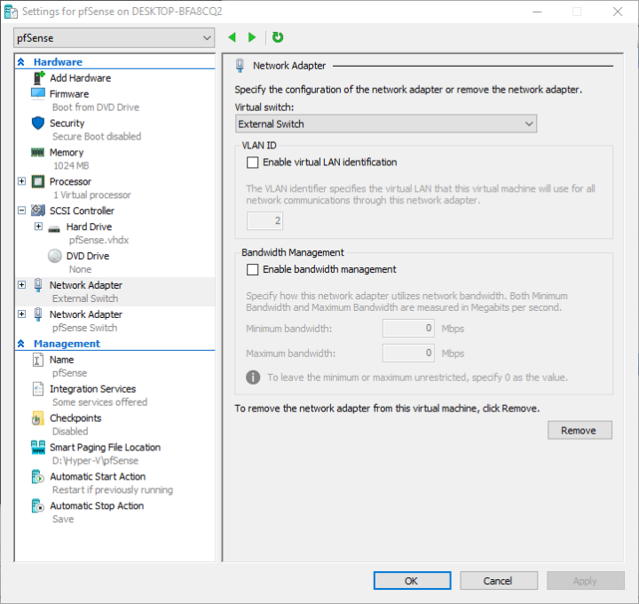 Cấu hình mạng ảo trong Hyper-V bằng Virtual Switch: External Switch ...