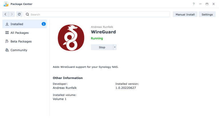 Cài đặt Wireguard VPN lên DSM 7.2 (Synology / Xpenology)