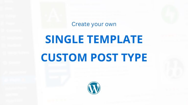 Thiết lập Portfolio – [Phần 3 ] Tạo Single Template cho Custom Post Type