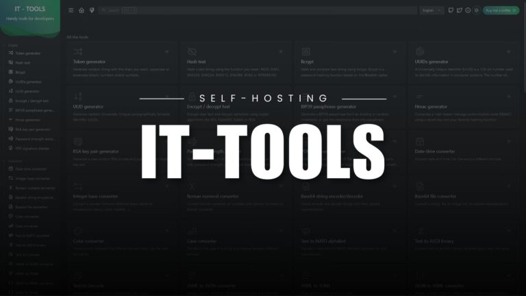 IT-Tools – Bộ công cụ hữu ích cho anh em IT, Developer